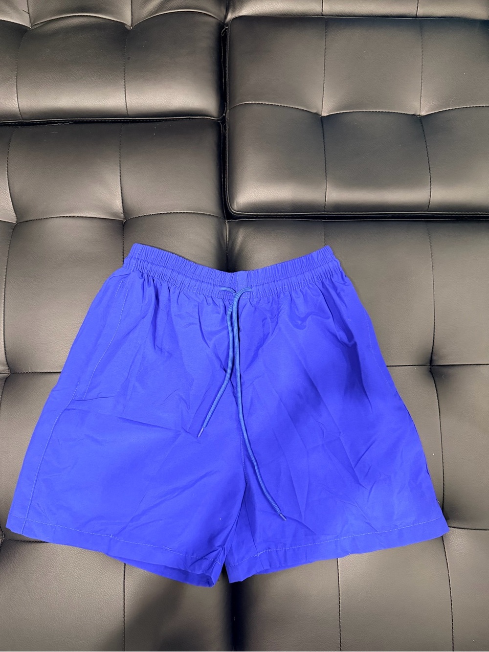 Armor Jeans Men's Blue Drawstring Swim Trunks